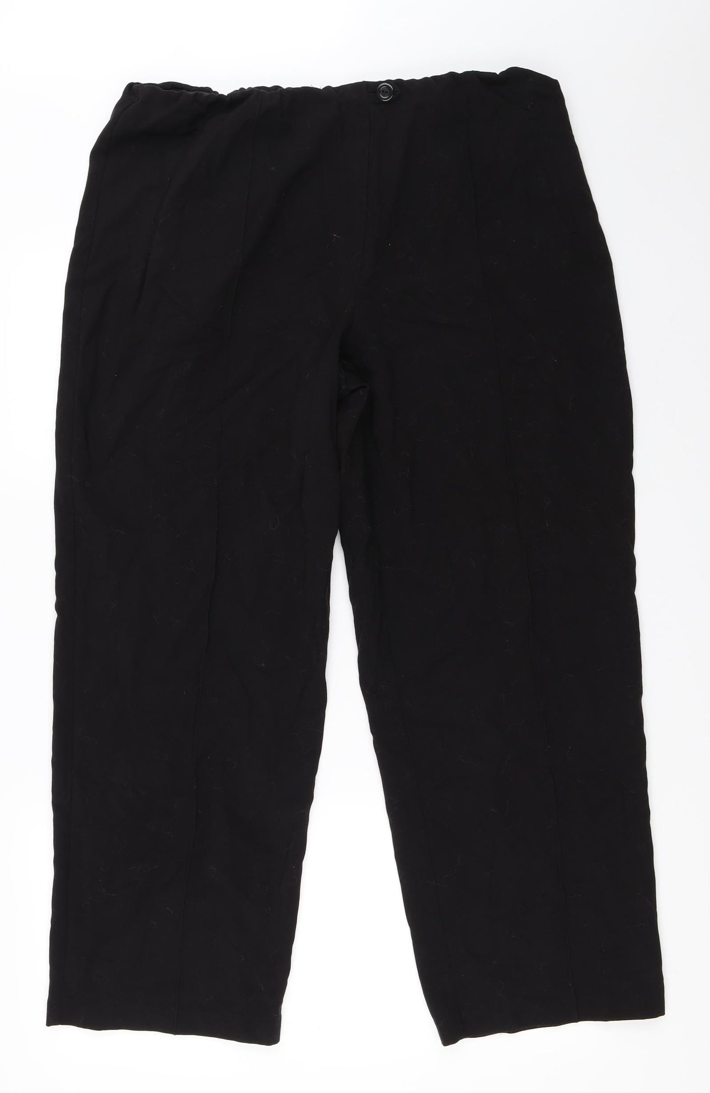 Constance Wood Womens Black   Trousers  Size 18 L27 in