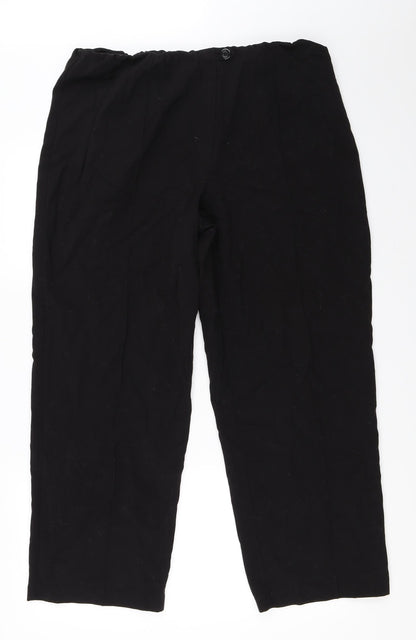 Constance Wood Womens Black   Trousers  Size 18 L27 in