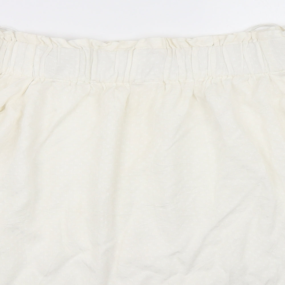 Womens UK Size 34 H&M White Basic Blouse