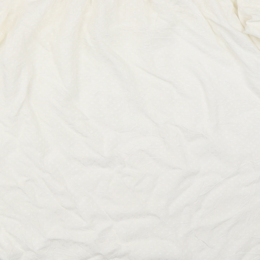 Womens UK Size 34 H&M White Basic Blouse
