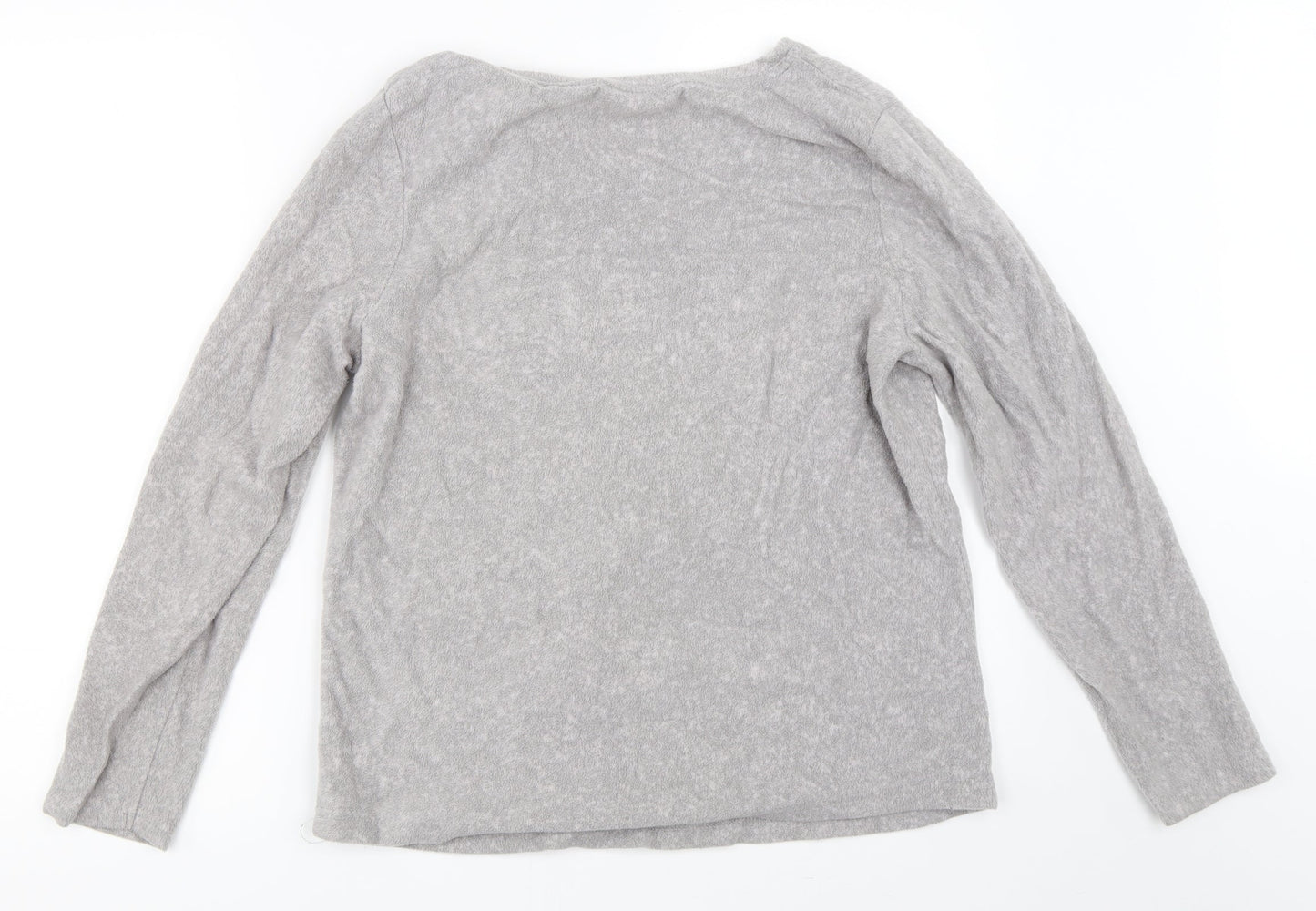 Me To You Womens Grey Solid  Top Pyjama Top Size 12  - christmas