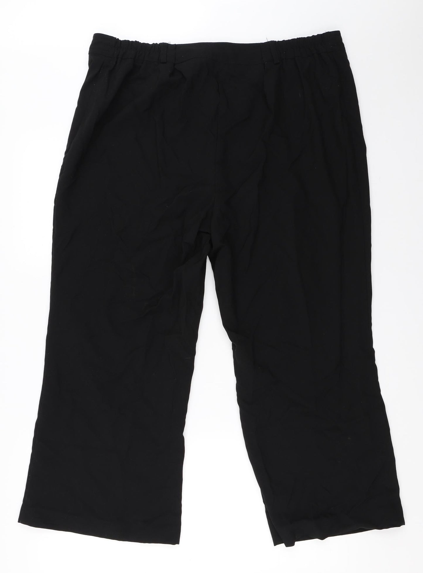Womens UK Size 20 M&Co Regular Fit  Black Trousers
