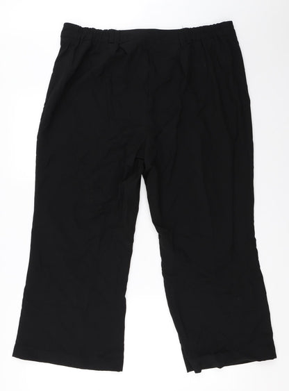 Womens UK Size 20 M&Co Regular Fit  Black Trousers