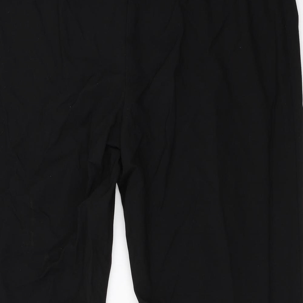 Womens UK Size 20 M&Co Regular Fit  Black Trousers