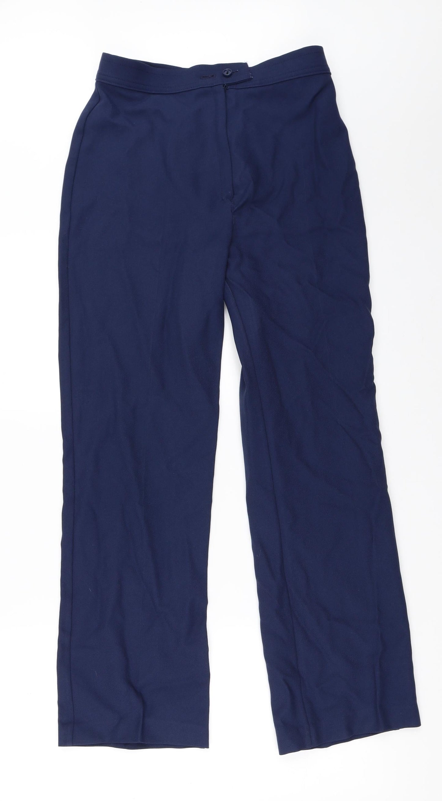Womens UK Size 14 Preworn Regular Fit  Blue Trousers