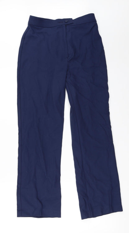 Womens UK Size 14 Preworn Regular Fit  Blue Trousers