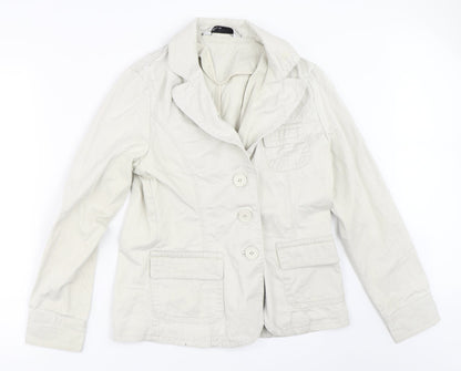 Womens UK Size 12 BHS Beige Jacket