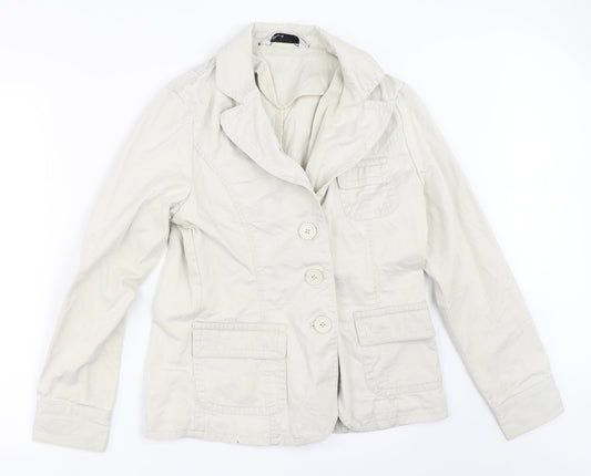 Womens UK Size 12 BHS Beige Jacket