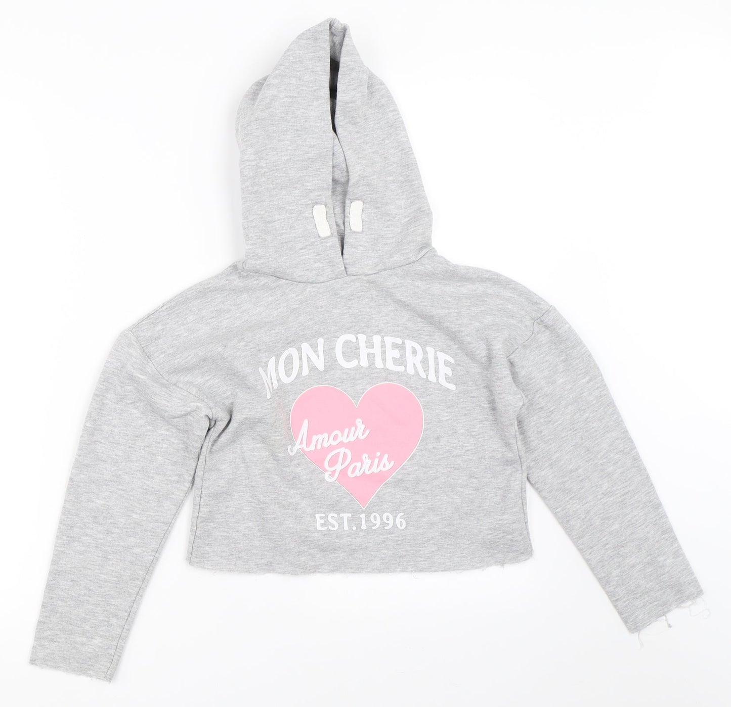 Matalan Girls Grey   Pullover Hoodie Size 9 Years