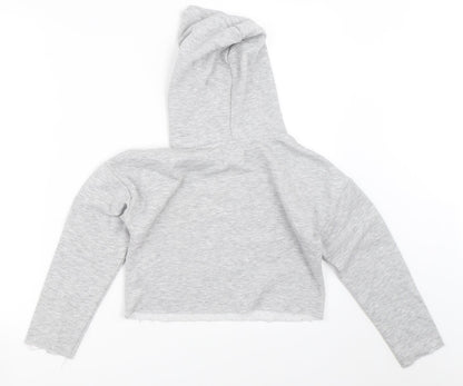 Matalan Girls Grey   Pullover Hoodie Size 9 Years