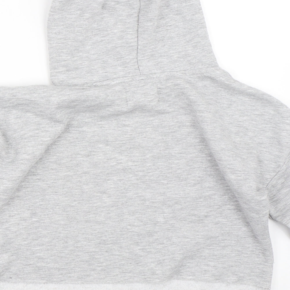 Matalan Girls Grey   Pullover Hoodie Size 9 Years