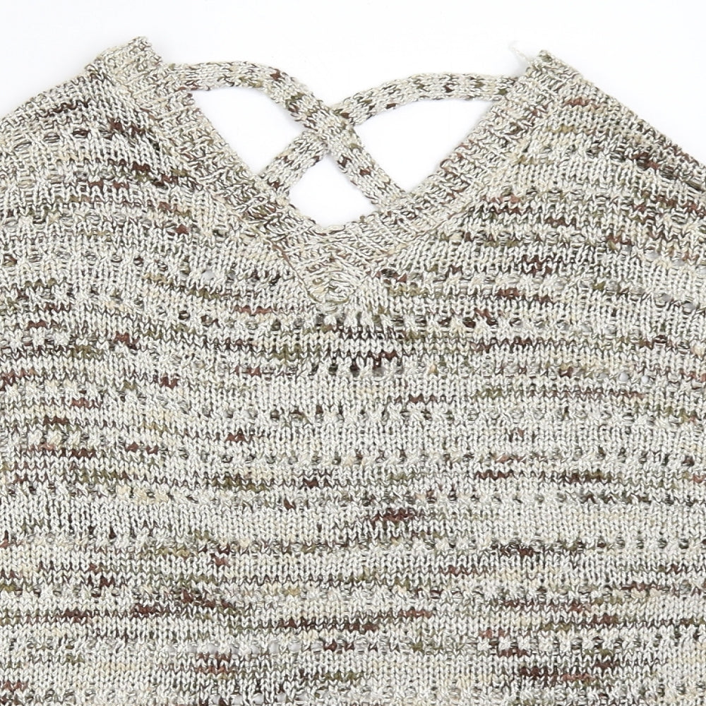 Womens UK Size One Size Millenium Beige Pullover Jumper
