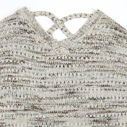 Womens UK Size One Size Millenium Beige Pullover Jumper