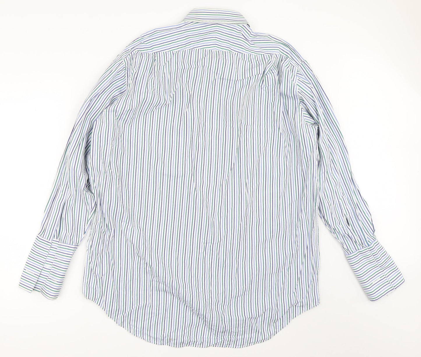 Mens UK Size 17.5 James Meade White  Button-Up Long Sleeve Casual Shirt