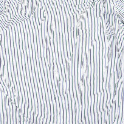 Mens UK Size 17.5 James Meade White  Button-Up Long Sleeve Casual Shirt