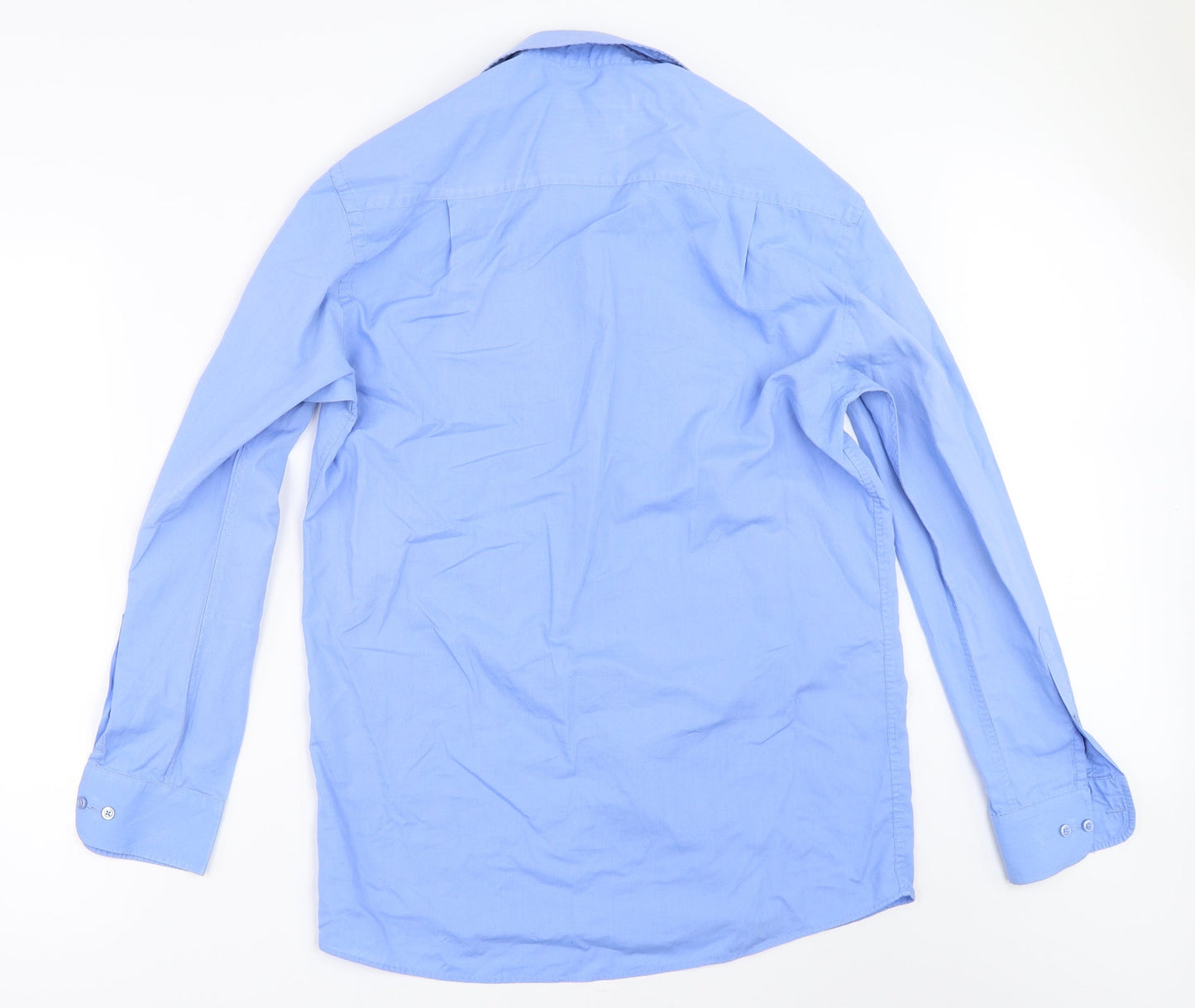 George Mens Blue    Button-Up Size 15