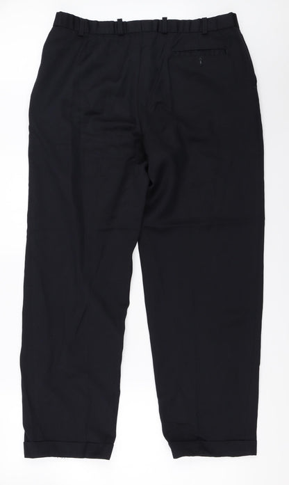Marks and Spencer Mens Blue   Trousers  Size 36 in L30 in