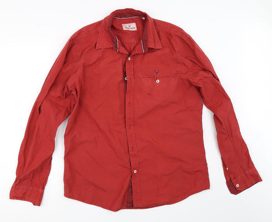 Allen Solly Mens Red    Button-Up Size 42