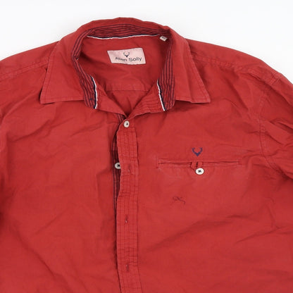 Allen Solly Mens Red    Button-Up Size 42