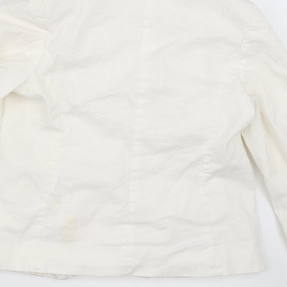 Iepetto Girls White   Jacket  Size 12 Years