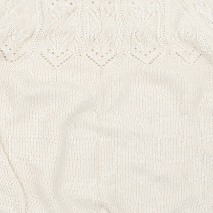 Womens UK Size 12 Marks and Spencer Beige Pullover Jumper