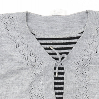 Womens UK Size M Florida Grey Pullover Jumper