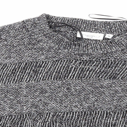 Womens UK Size 10 New Look Silver Pullover Jumper