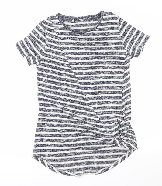 TU Womens Blue Striped  Pullover Jumper Size 10