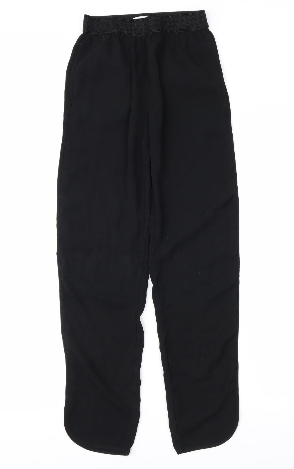 Womens UK Size 4 H&M Regular Fit  Black Trousers