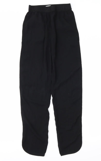 Womens UK Size 4 H&M Regular Fit  Black Trousers