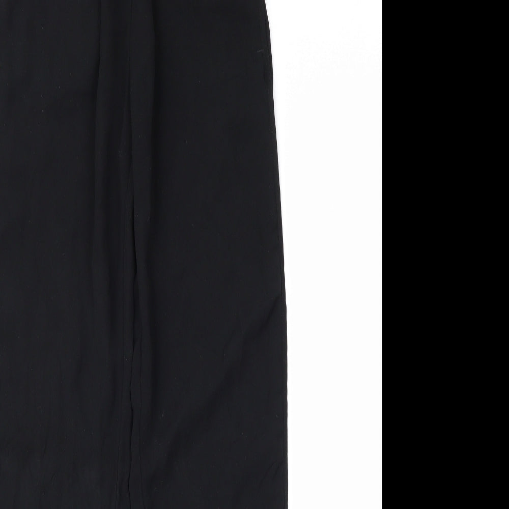 Womens UK Size 4 H&M Regular Fit  Black Trousers