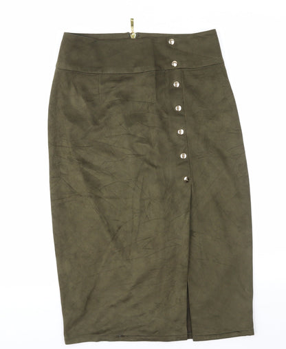 Mistress Rocks Womens Green   Straight & Pencil Skirt Size M