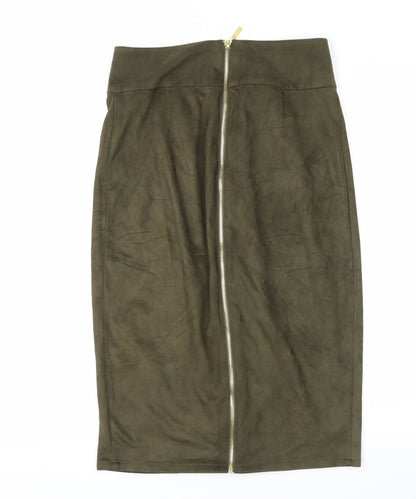 Mistress Rocks Womens Green   Straight & Pencil Skirt Size M