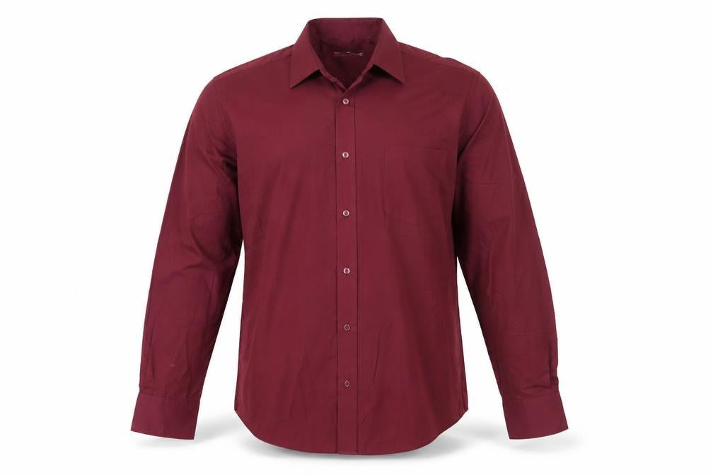 Mens UK Size 16 TU Purple  Button-Up Long Sleeve Casual Shirt