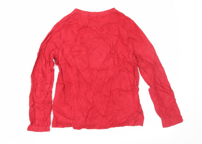 Gap Boys Red   Basic T-Shirt Size 8-9 Years