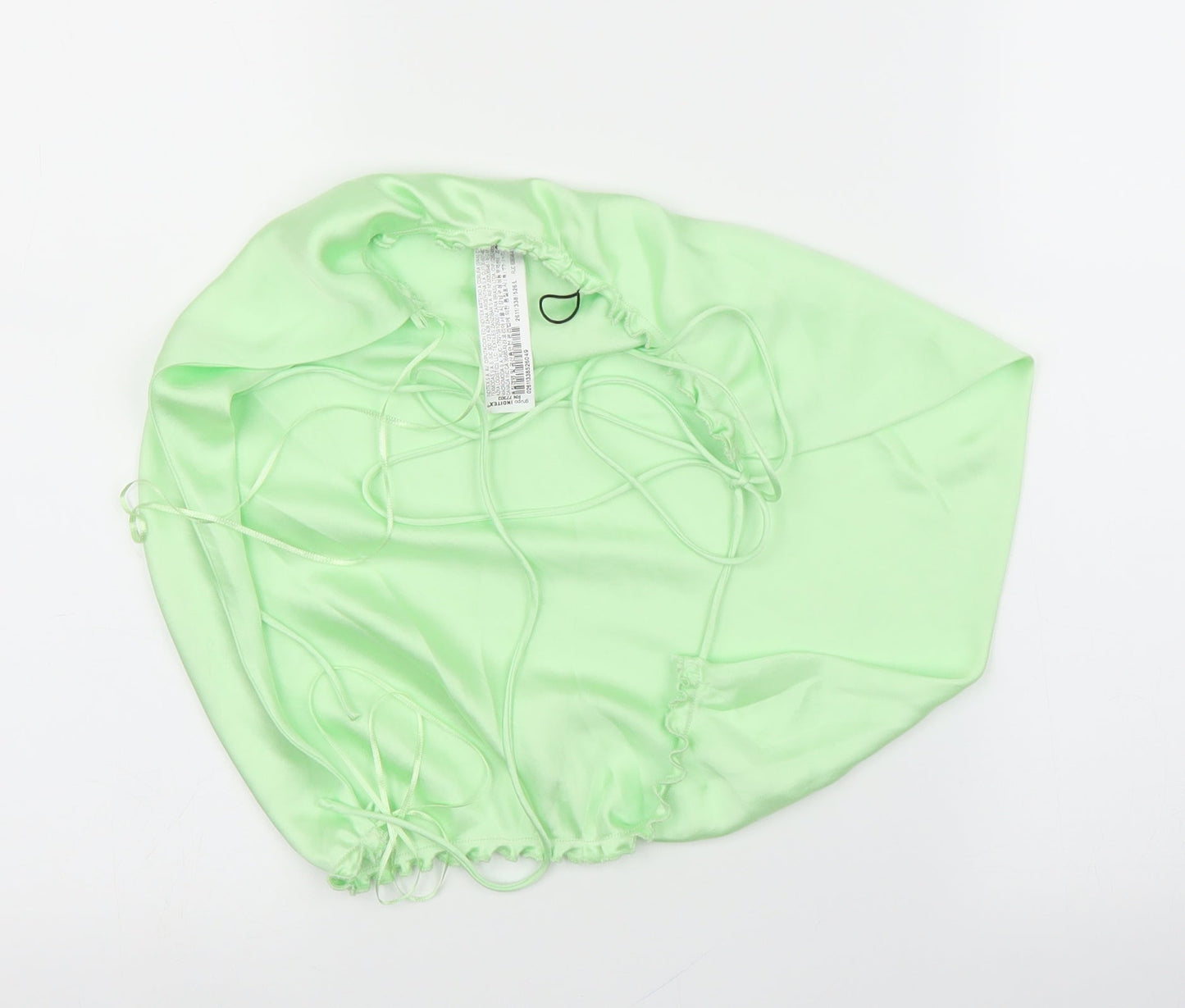 Womens UK Size L Zara Green Basic Blouse
