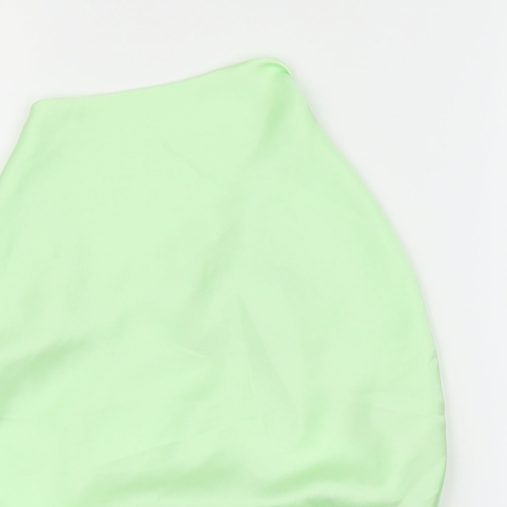 Womens UK Size L Zara Green Basic Blouse