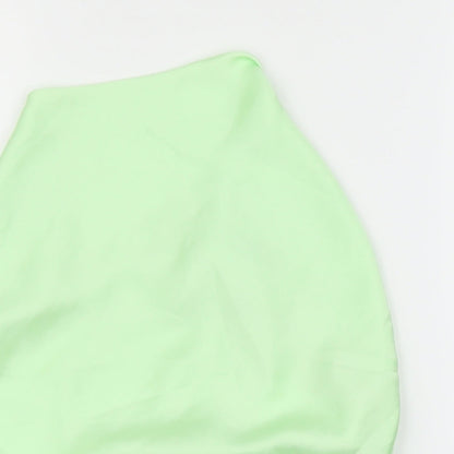 Womens UK Size L Zara Green Basic Blouse