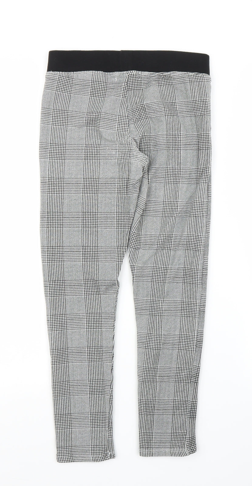 H&M Girls Grey Plaid  Capri Trousers Size 10-11 Years