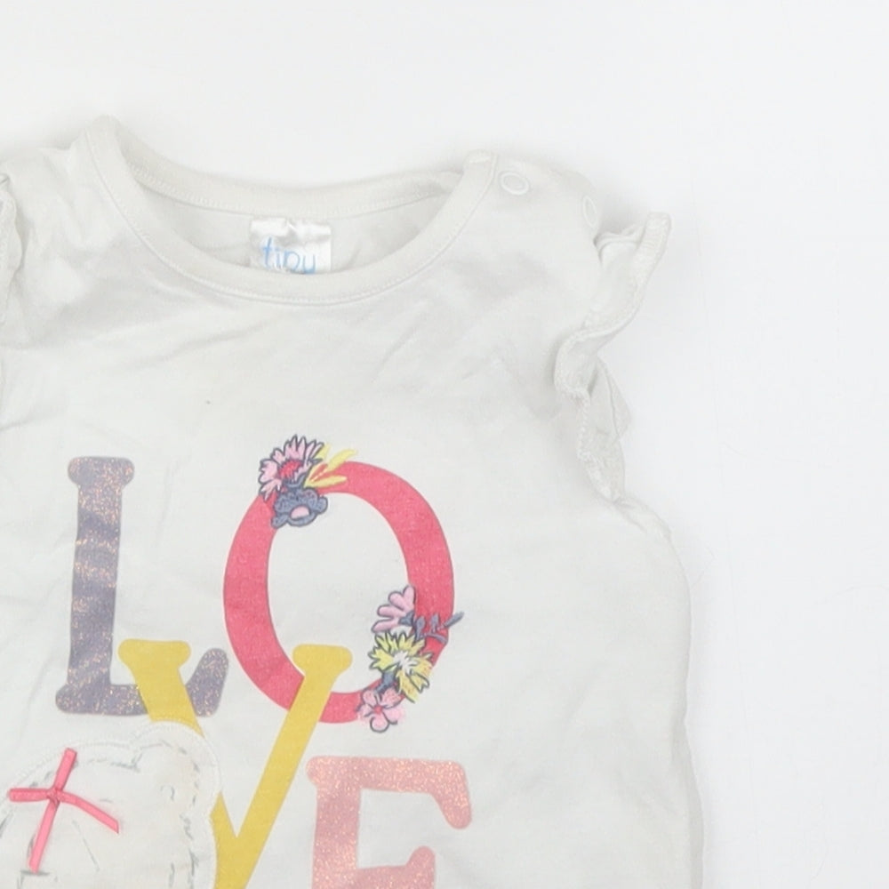 Me To You Girls White   Basic T-Shirt Size 9-12 Months