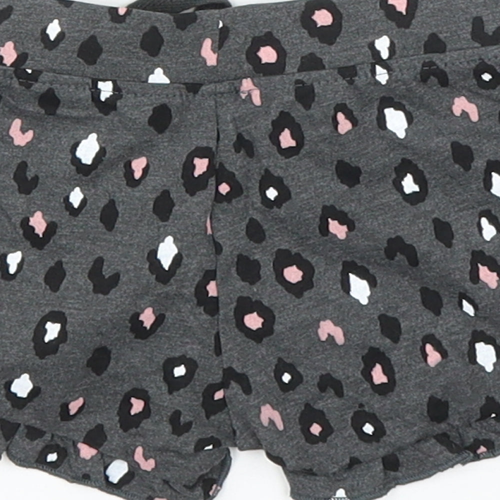 Primark Girls Grey Animal Print  Capri Leggings Size 9 Months  - Shorts