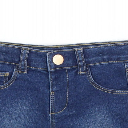 Primark Girls Blue  Denim Capri Jeans Size 9 Months