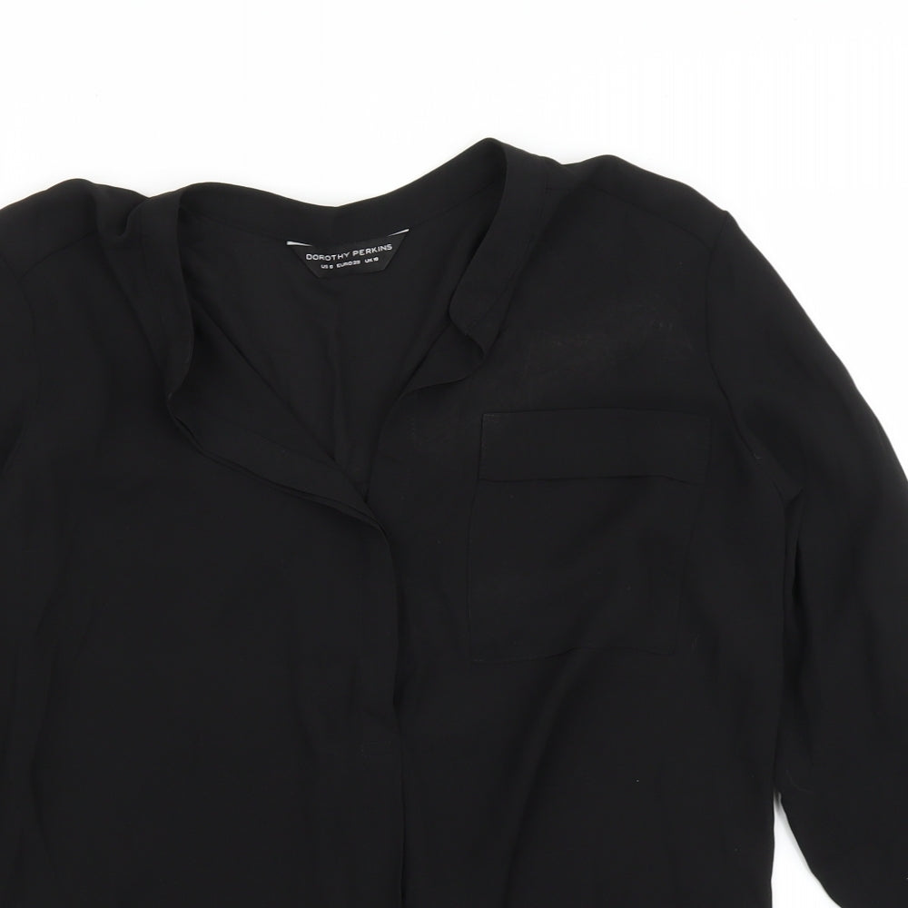 Dorothy Perkins Womens Black   Bodysuit One-Piece Size 10