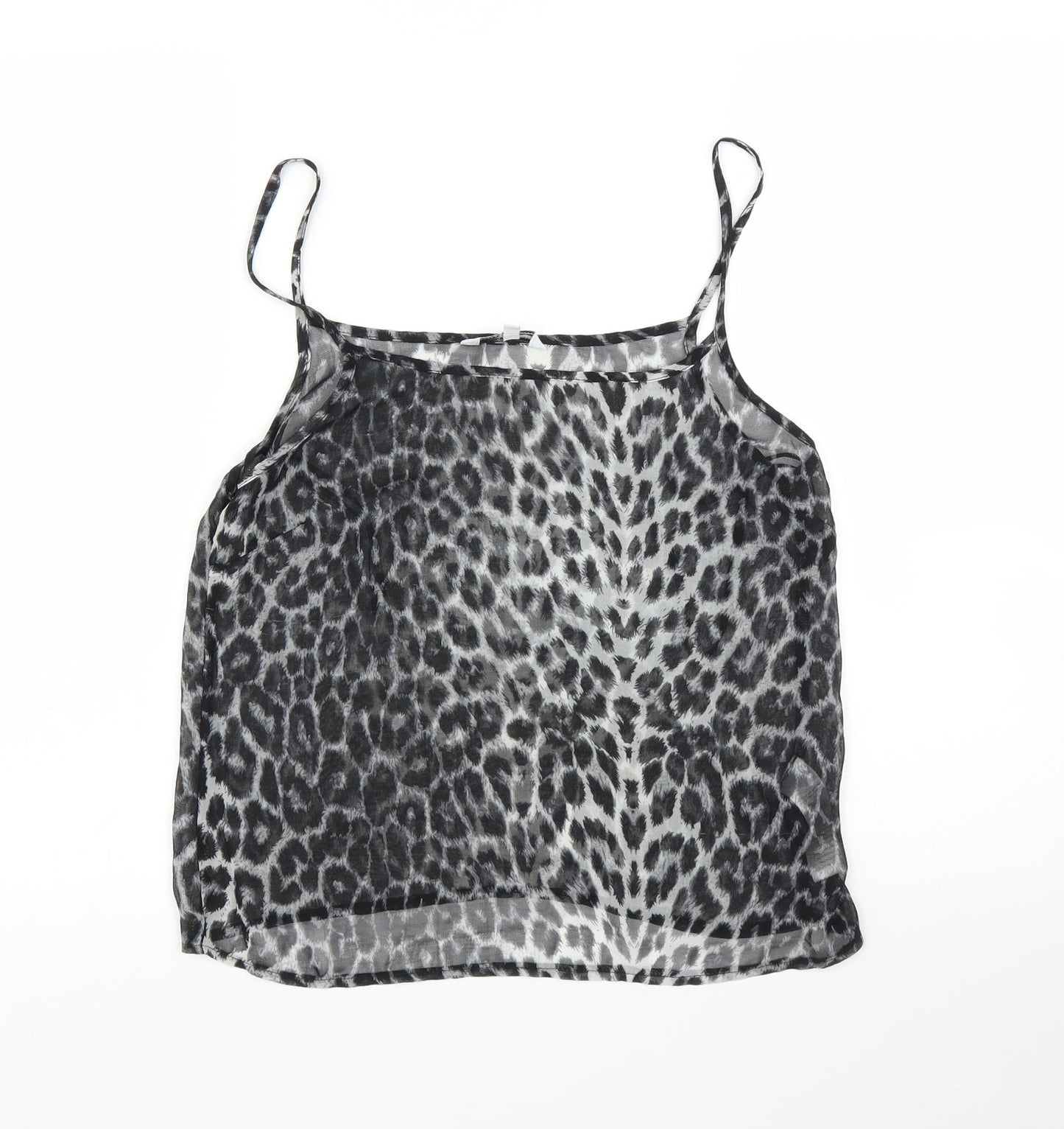 Womens UK Size 10 New Look Grey Camisole Blouse