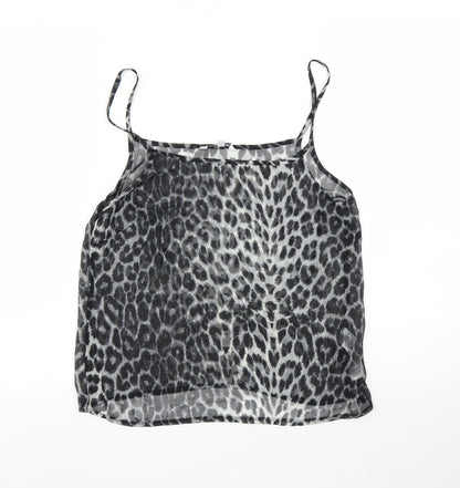 Womens UK Size 10 New Look Grey Camisole Blouse