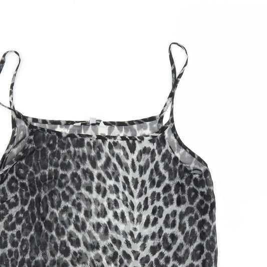 Womens UK Size 10 New Look Grey Camisole Blouse