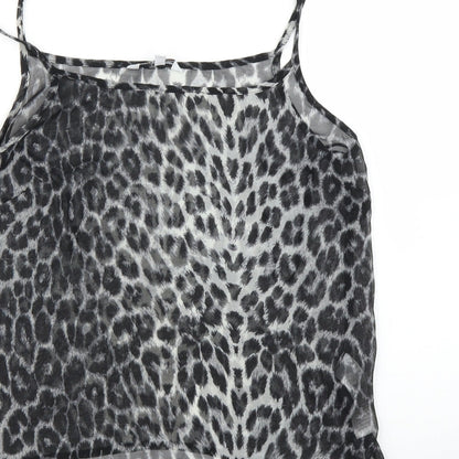 Womens UK Size 10 New Look Grey Camisole Blouse