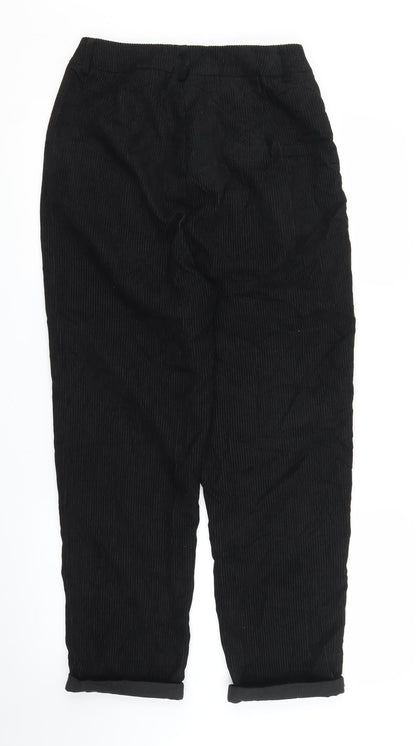 SheIn Womens Black  Corduroy Mom Jeans Size M L24 in