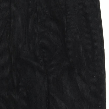 SheIn Womens Black  Corduroy Mom Jeans Size M L24 in