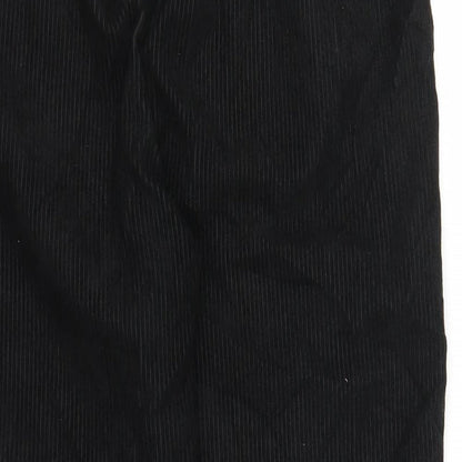 SheIn Womens Black  Corduroy Mom Jeans Size M L24 in